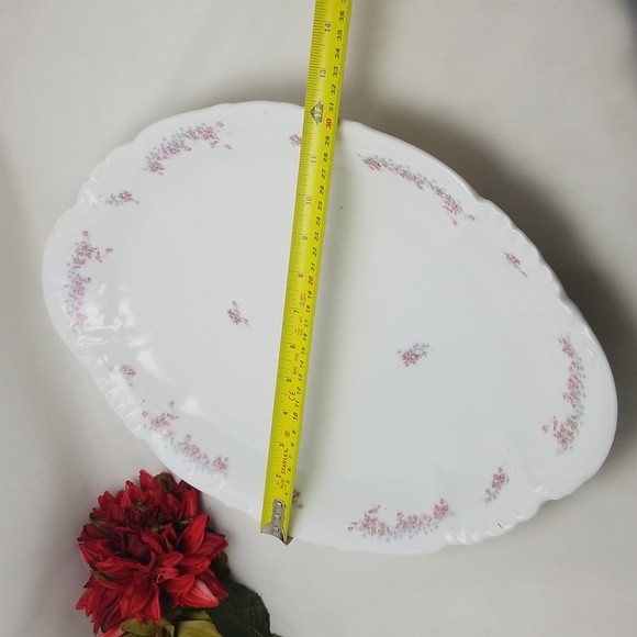 Antique H & C Imperial Large Floral Serving Platter - Picture 7 of 16